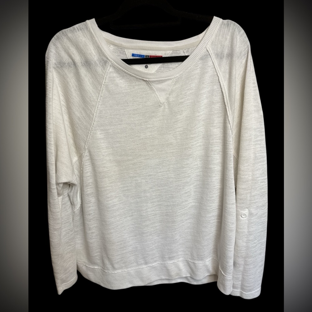 Women’s Tommy Hilfiger Sport White Crew Neck Sailing Shirt. Size - XXL